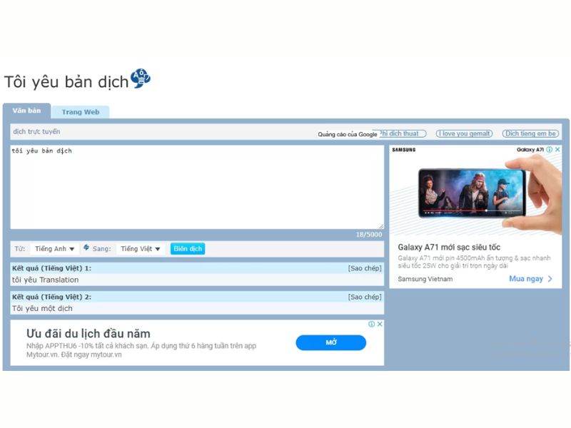 web dịch tiếng Trung sang tiếng Việt