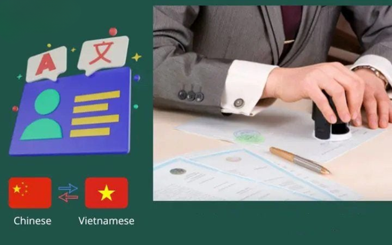 Dịch thuật tiếng Trung công chứng tại Hà Nội 