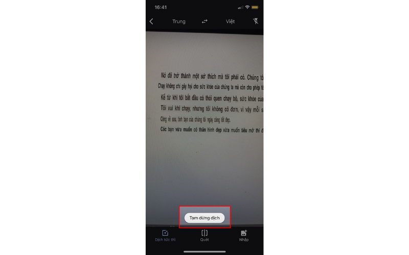 dịch tiếng trung quốc sang tiếng việt bằng camera 