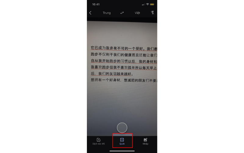 dịch tiếng trung quốc sang tiếng việt bằng camera 