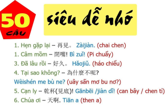 Tổng hợp các mẫu câu tiếng Trung giao tiếp cơ bản